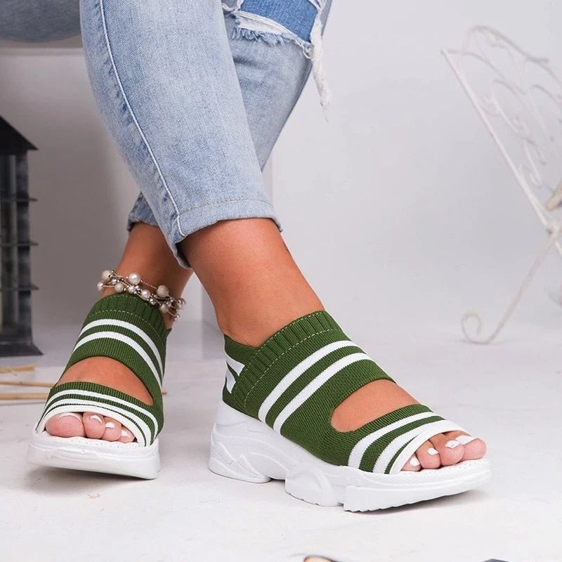 Valenzora | Canvas platform sandals