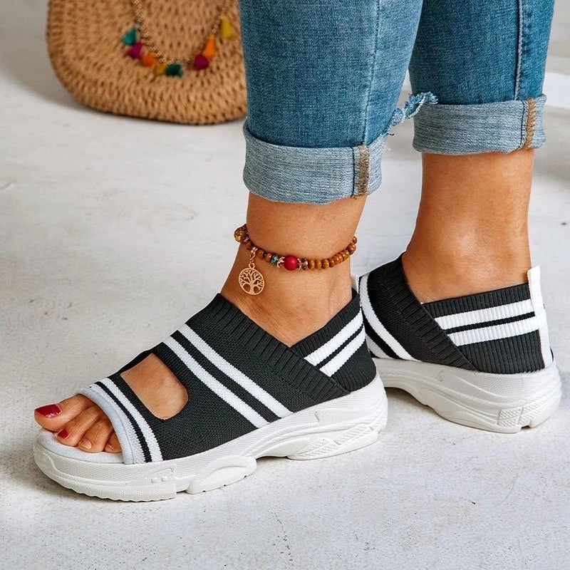 Valenzora | Canvas platform sandals