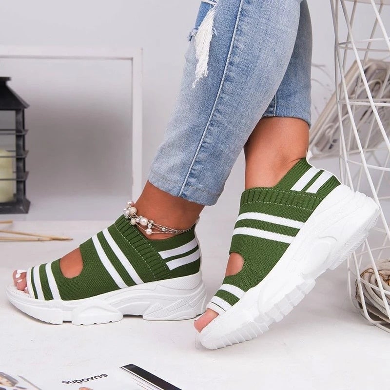 Valenzora | Canvas platform sandals