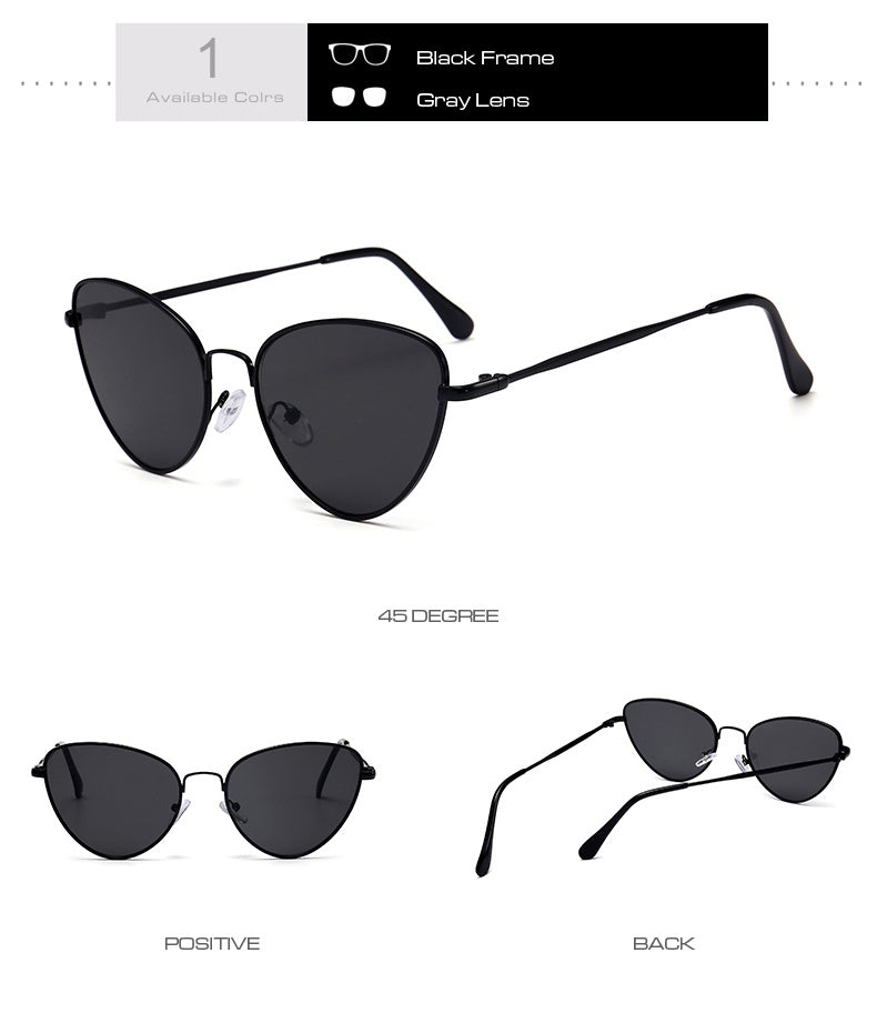 Valenzora | Small Vintage Cat Eye Sunglasses