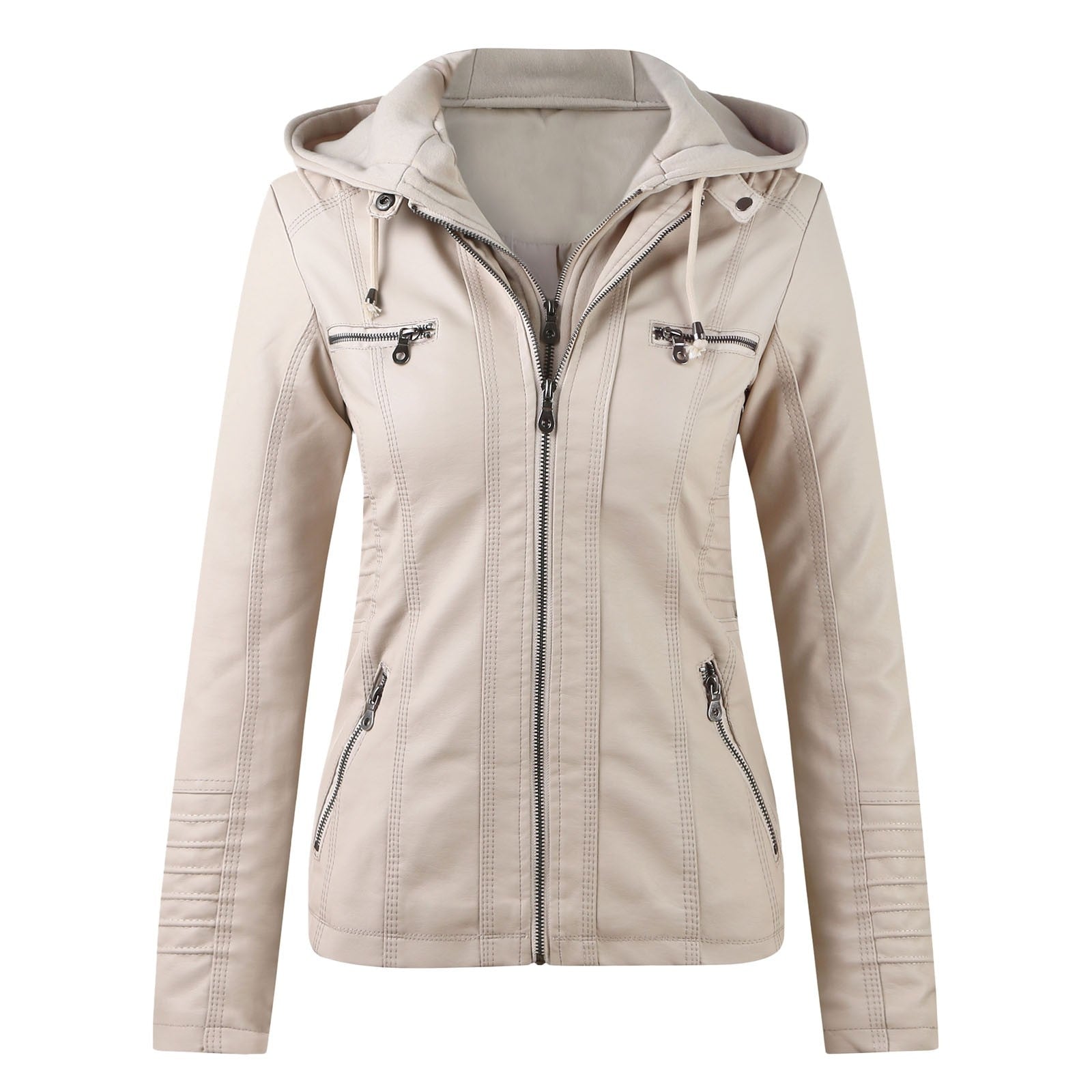 Valenzora | Designer Leather Jacket with Hood