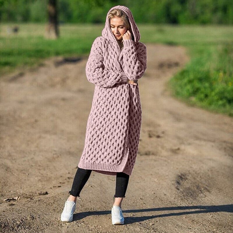 Valenzora | Lange Strickjacke