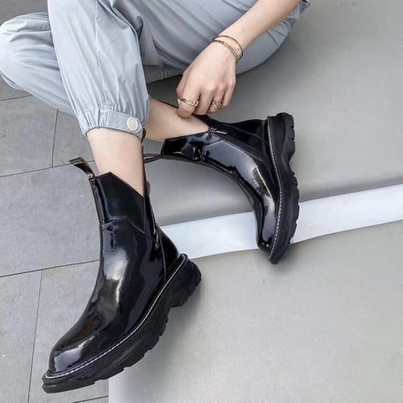Valenzora | Casual ankle boots with zipper