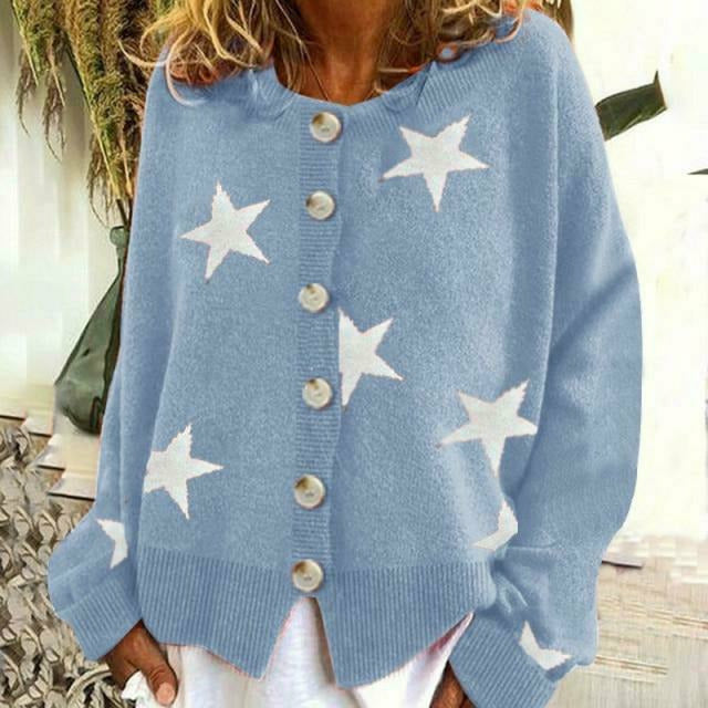 Valenzora | Cardigan with star print