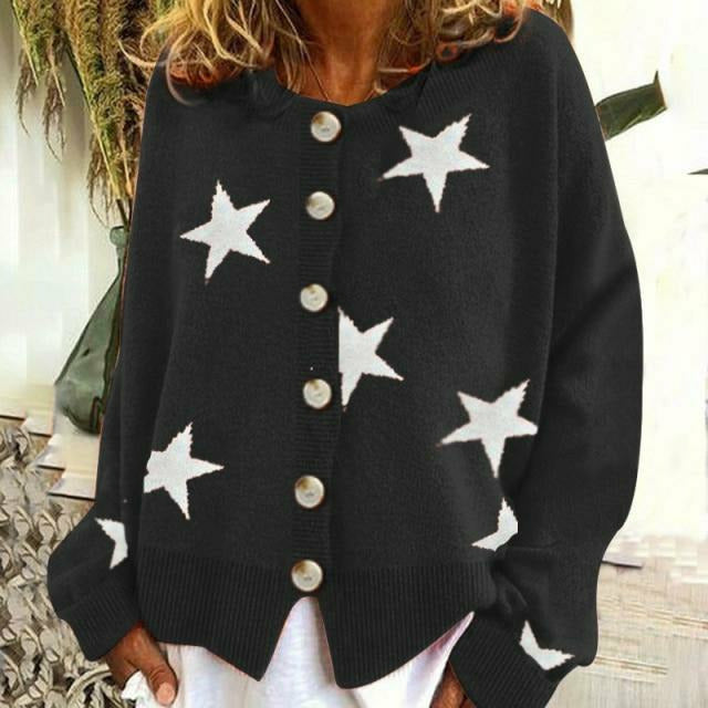 Valenzora | Cardigan with star print