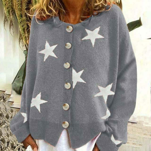 Valenzora | Cardigan with star print