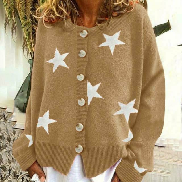 Valenzora | Cardigan with star print