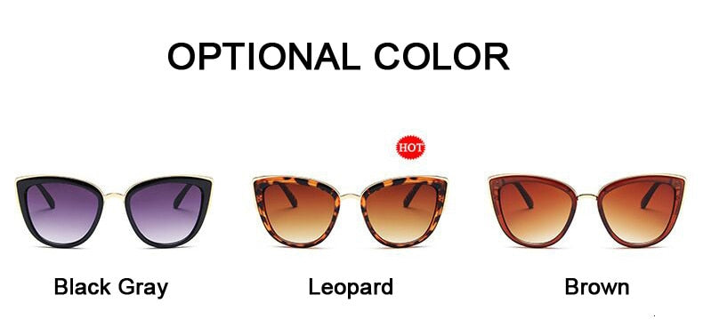 Valenzora | Cat Eye Retro Runde Metallrahmen-Sonnenbrille