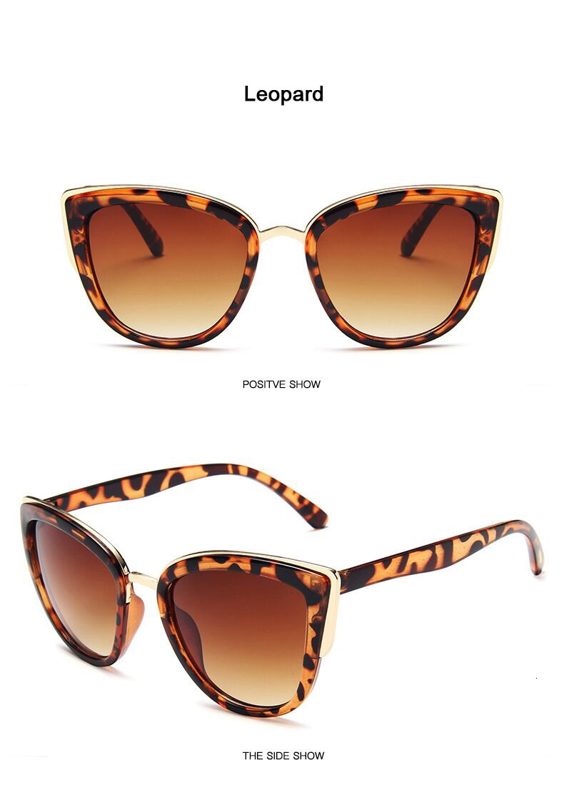 Valenzora | Cat Eye Retro Runde Metallrahmen-Sonnenbrille