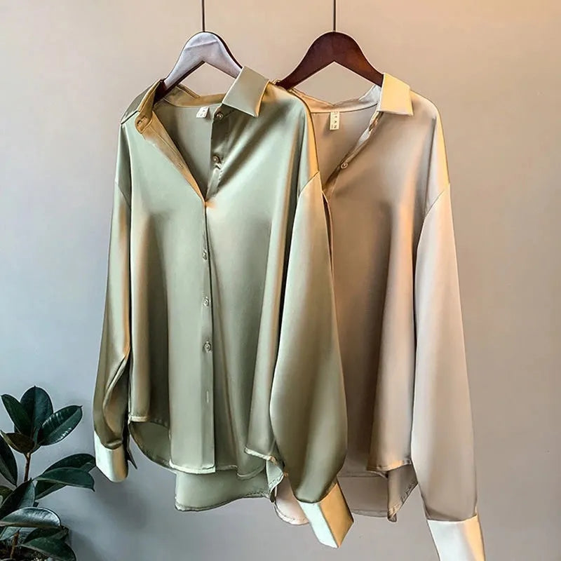 Valenzora | Elegantes Satenshirt