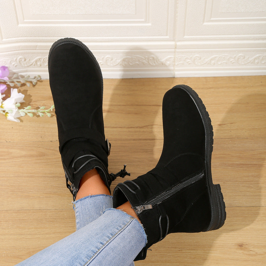 Valenzora | Fashion Gürtel Schnallen Stiefel