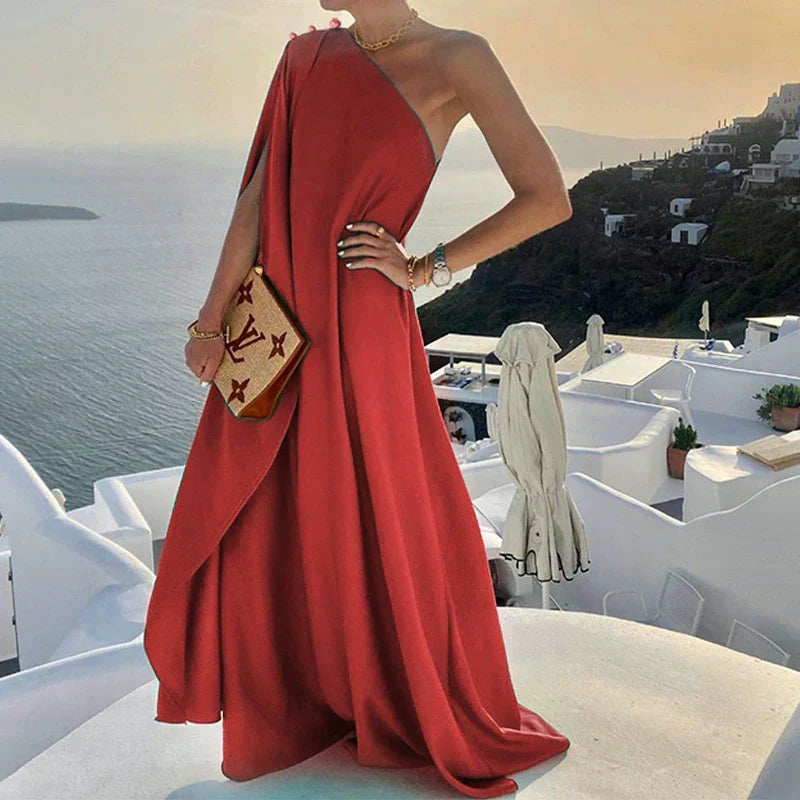 Valenzora | Shoulder Draped Maxi Dress for Women