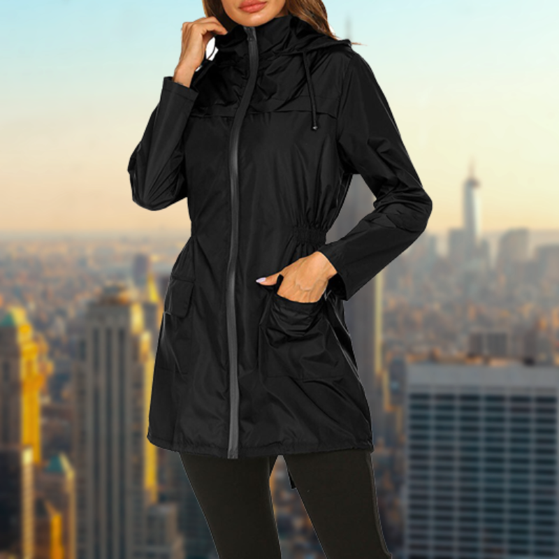 Valenzora | Wasserdichte, leichte Regenjacke für Damen