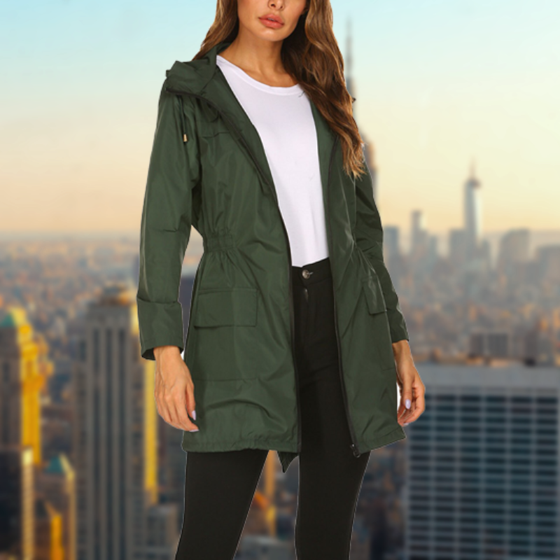 Valenzora | Wasserdichte, leichte Regenjacke für Damen