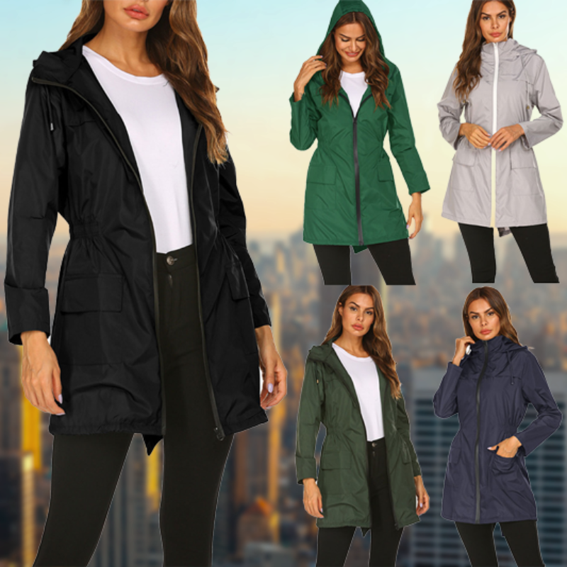 Valenzora | Wasserdichte, leichte Regenjacke für Damen
