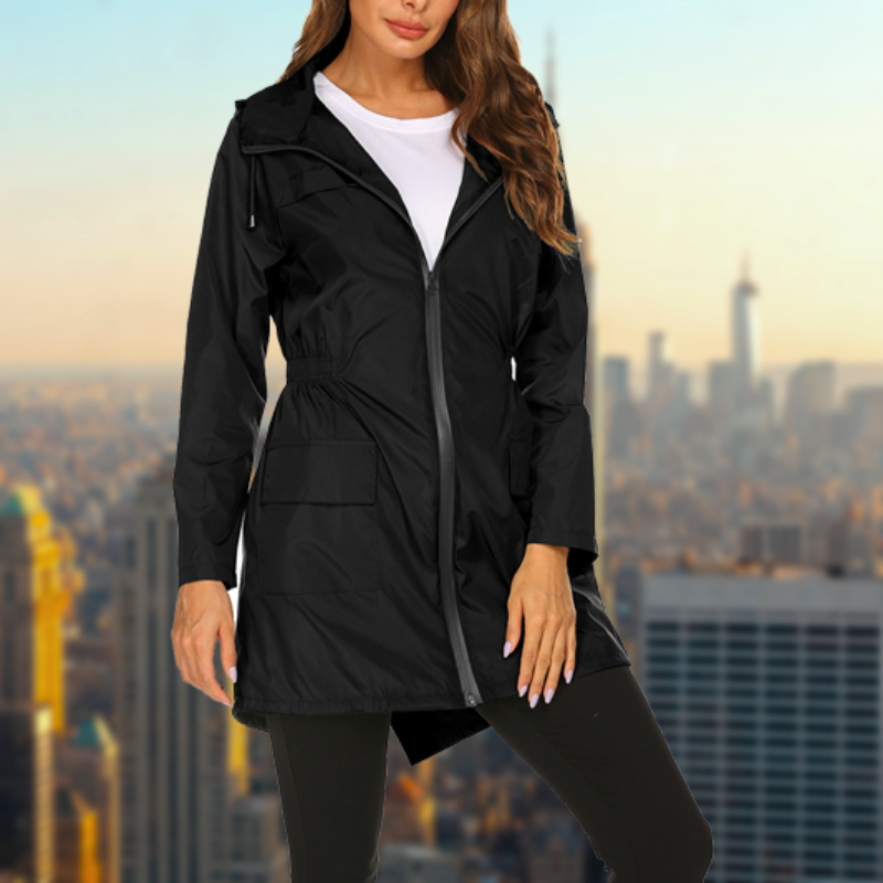Valenzora | Wasserdichte, leichte Regenjacke für Damen