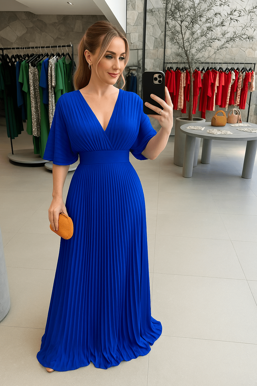 Valenzora | Flowing summer dress with tummy-covering effect
