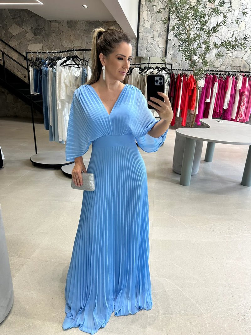 Valenzora | Flowing summer dress with tummy-covering effect