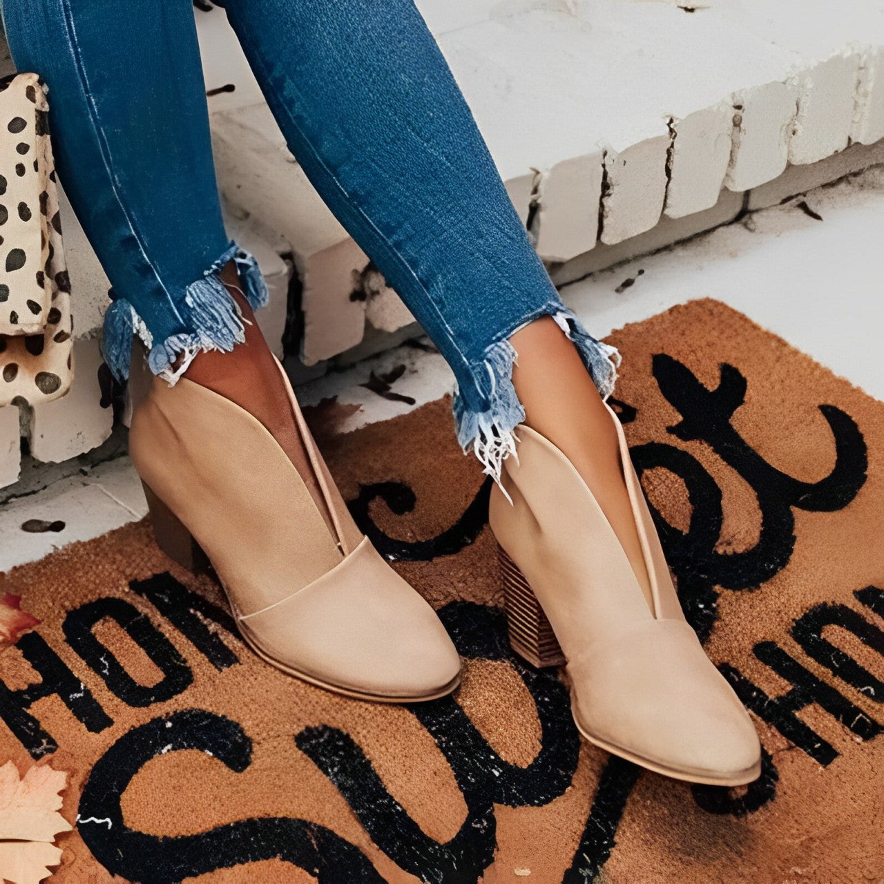 Valenzora | Comfortable ankle boots with trendy block heels for a luxurious style