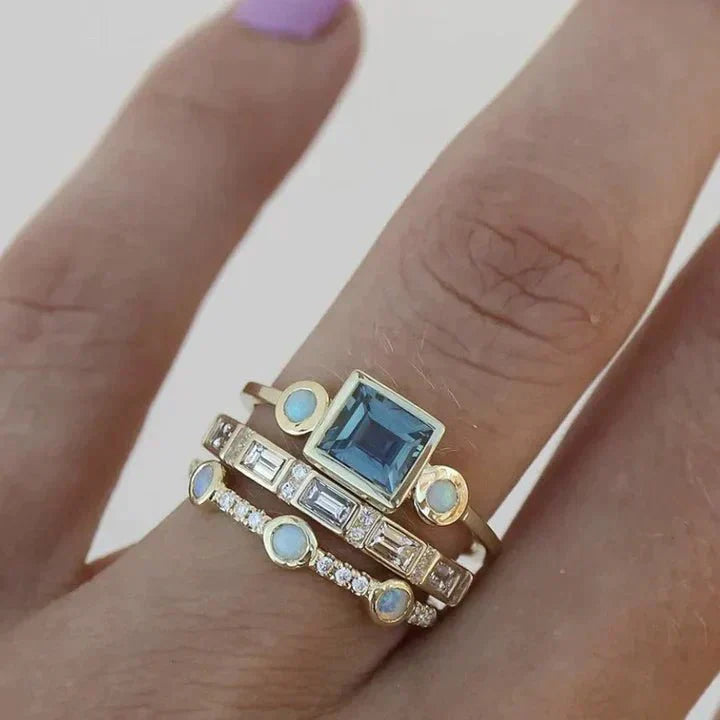 Valenzora | Blue Crystal in Wine Days Style
