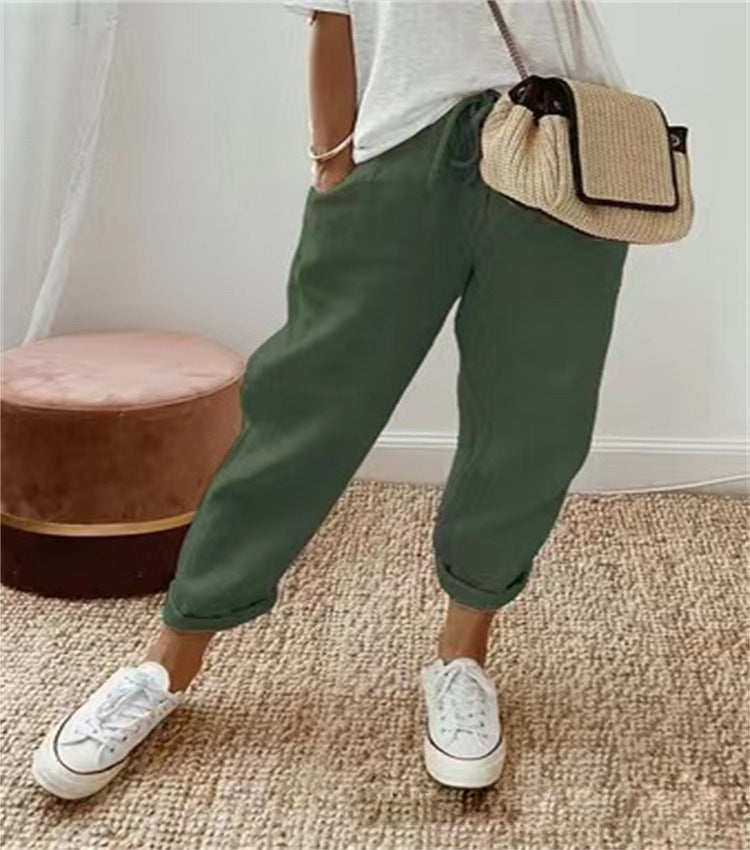 Eva™ | Stylish trousers made from cotton-linen