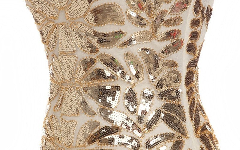 Valenzora | Gatsby Dress 1920s Beige