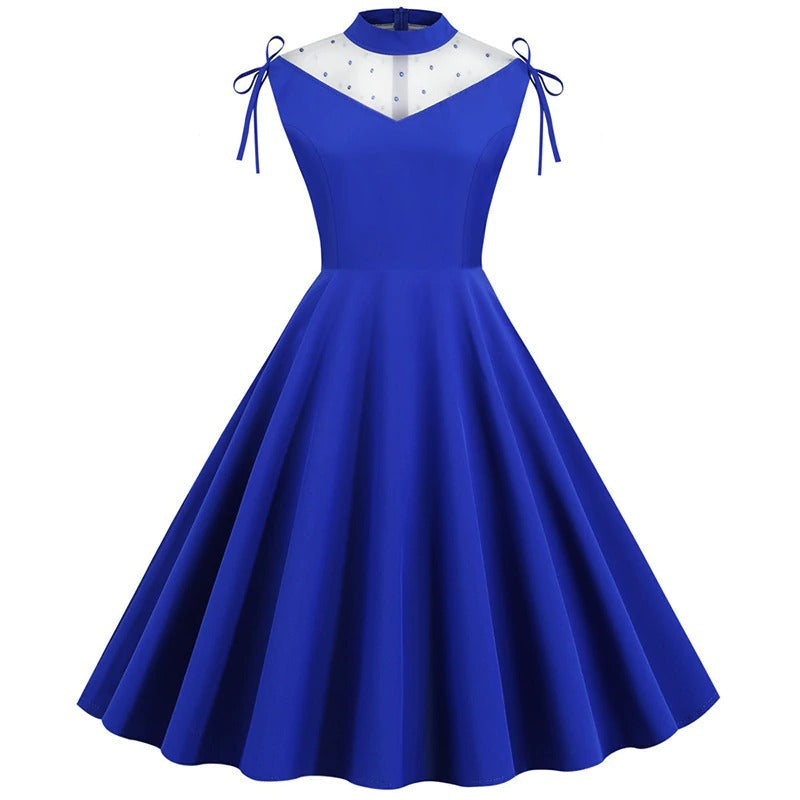 Valenzora | Vintage-Kleid Blaue Zeremonie