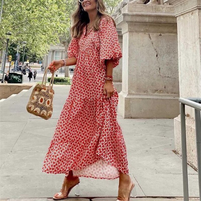 Valenzora | Retro Print Dress