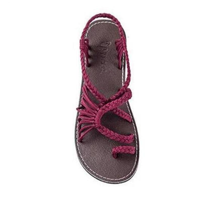 Valenzora | Flache Seilknotensandalen