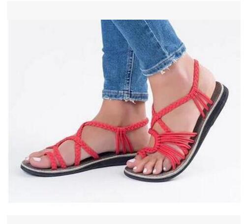 Valenzora | Flache Seilknotensandalen