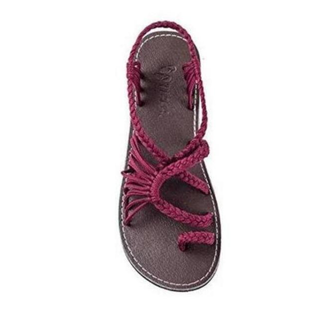 Valenzora | Flache Seilknotensandalen
