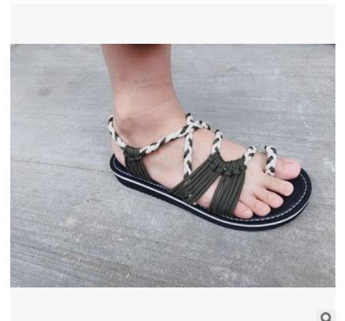 Valenzora | Flache Seilknotensandalen