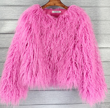 Valenzora Boho-Kunstpelzmantel