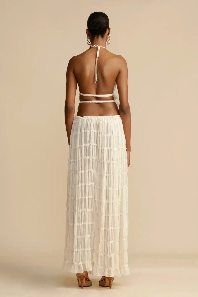 Backless pleated blind set
