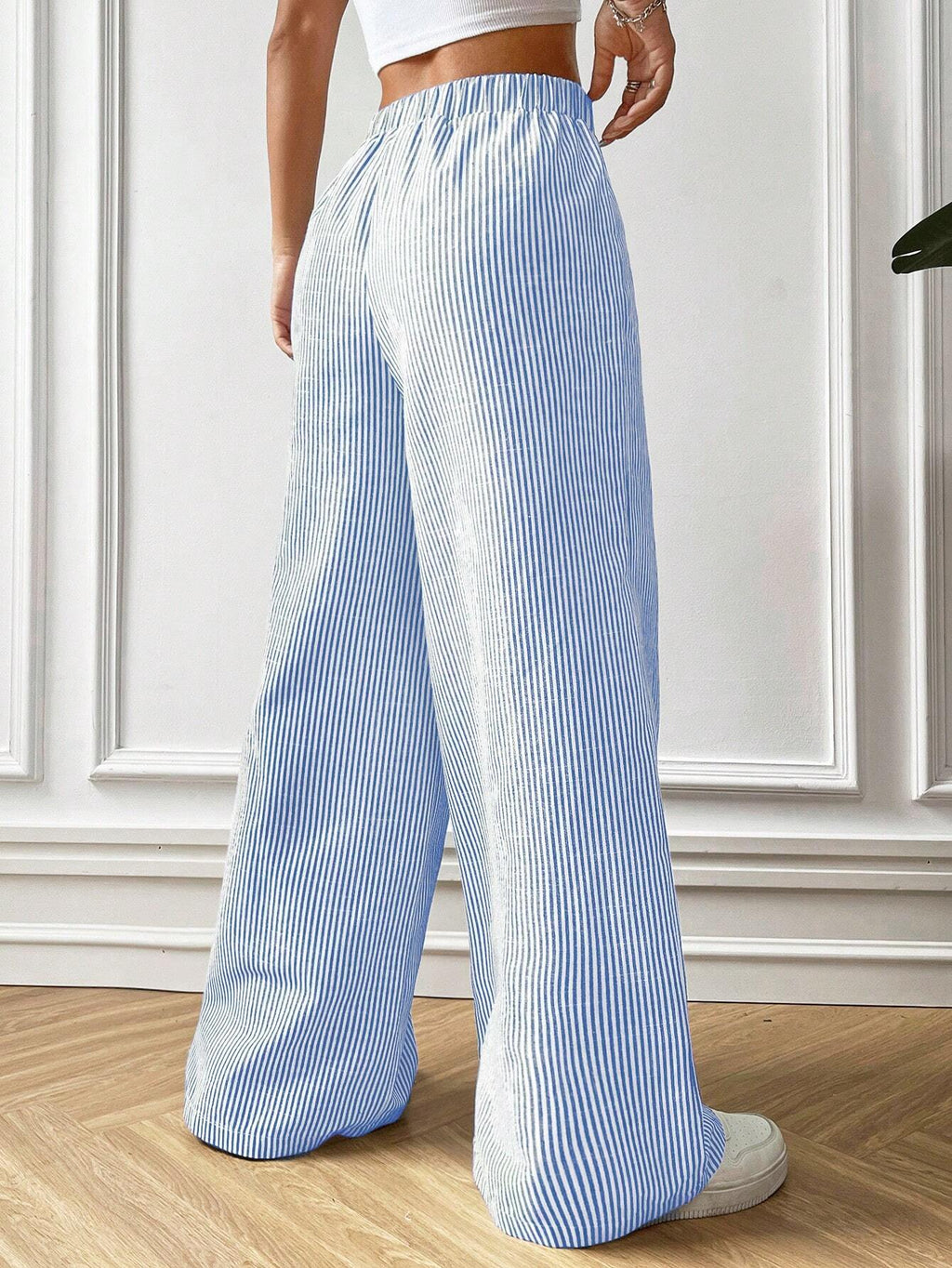 Valenzora | STRIPED FABRIC TROUSERS