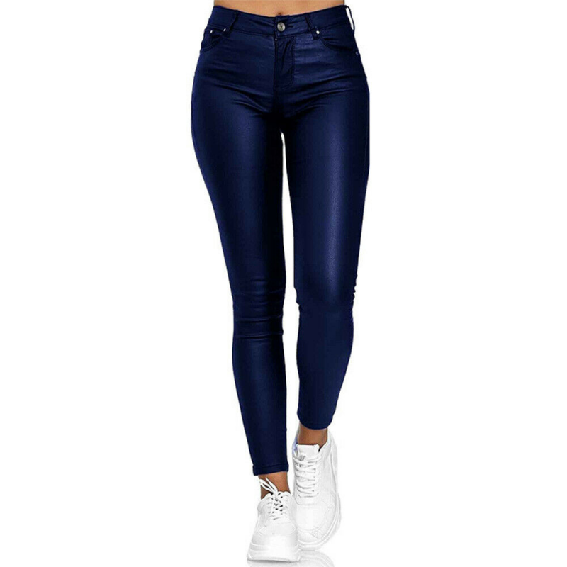 Valenzora Long Leather Trousers
