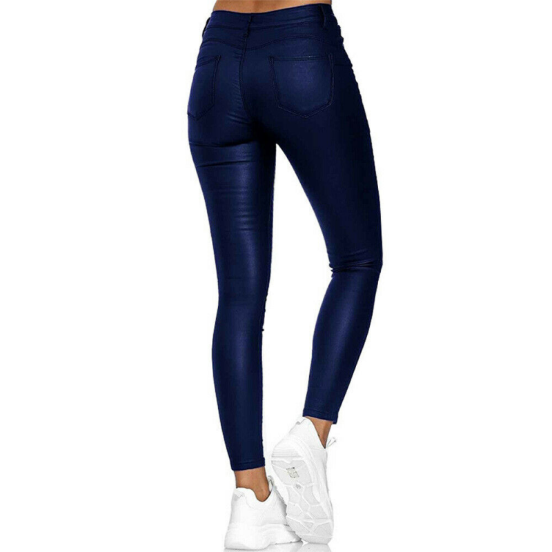 Valenzora Long Leather Trousers
