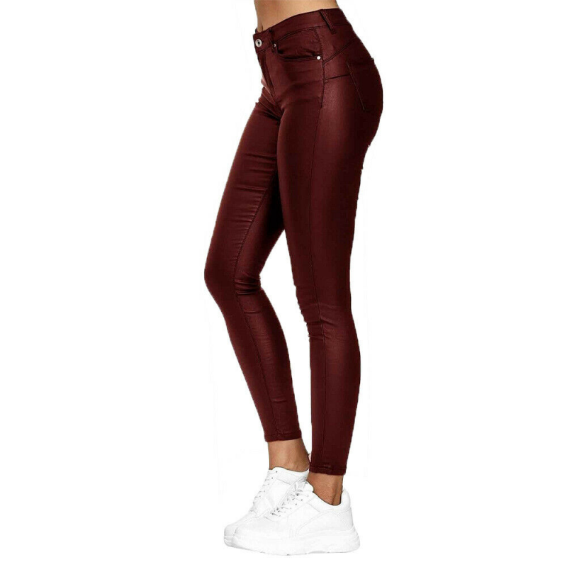 Valenzora Long Leather Trousers
