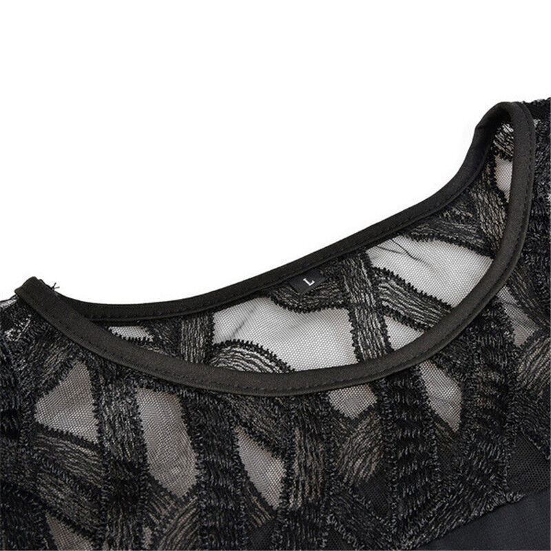 Valenzora | Elegantes Midikleid mit transparenten Ärmeln für Damen
