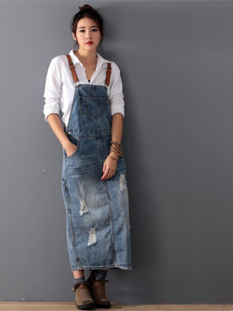 Valenzora | Stylisches Vintage-Jeanskleid
