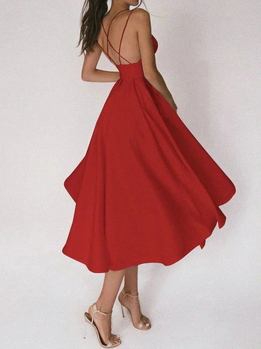 Valenzora | Elegant off-the-shoulder V-neck wedding dress