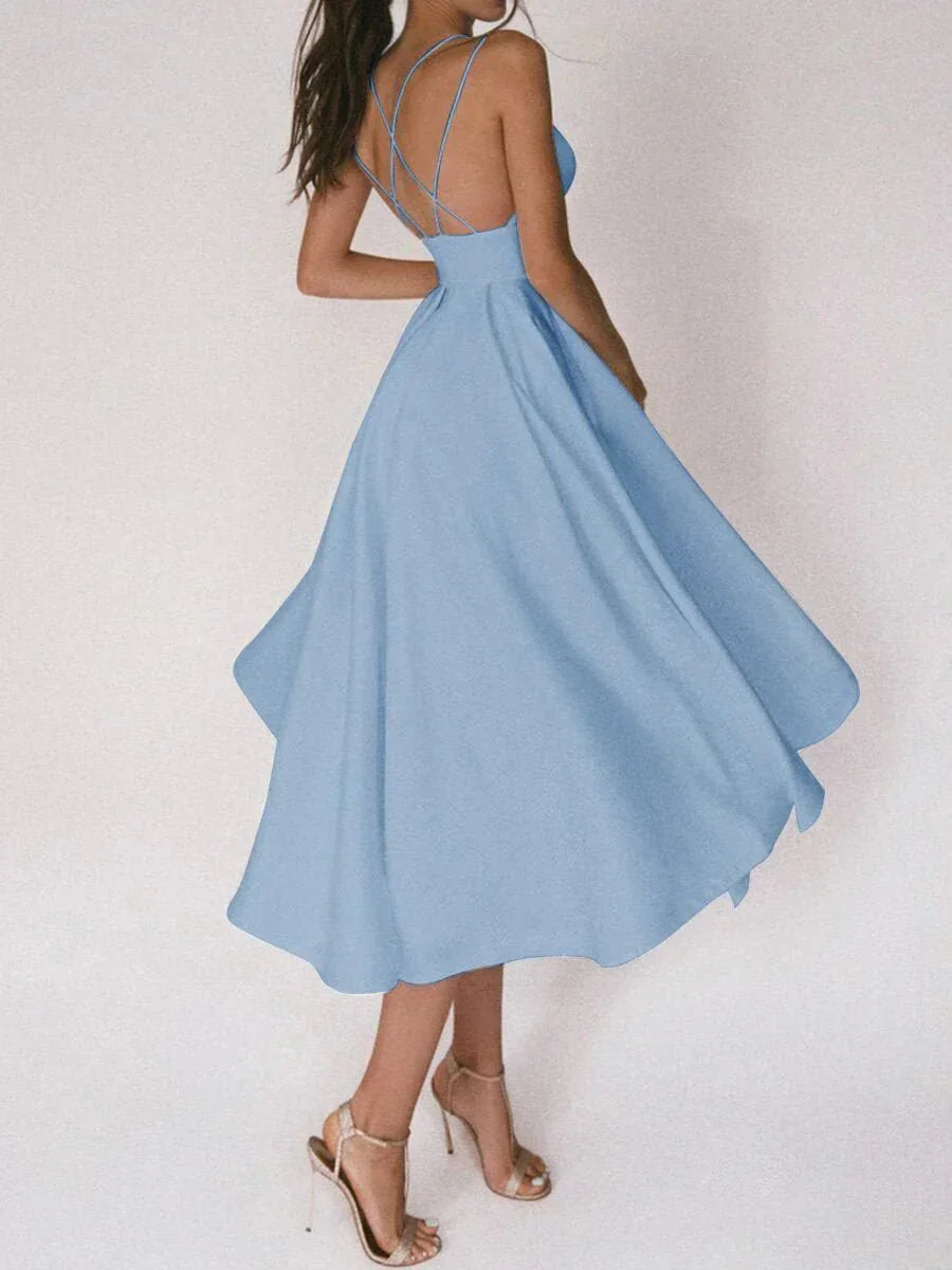 Valenzora | Elegant off-the-shoulder V-neck wedding dress