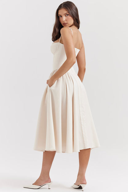 Dresses with pleated hems