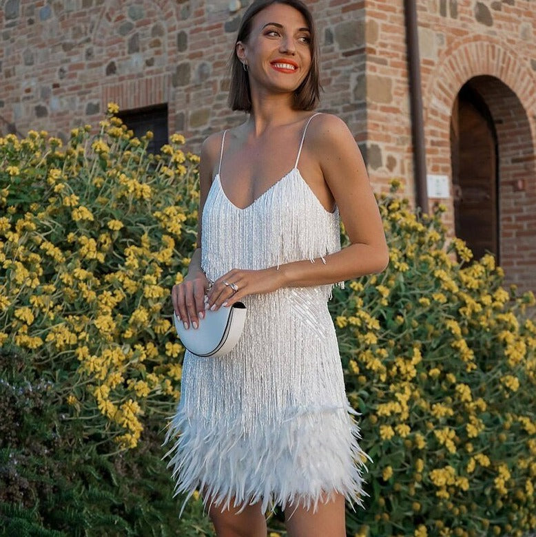 Valenzora | Schillerndes Samba-Rumba Cocktailkleid