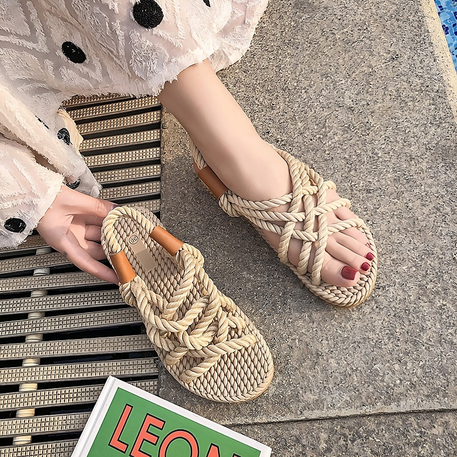 Valenzora | Bohemian Braided Rope Sandals