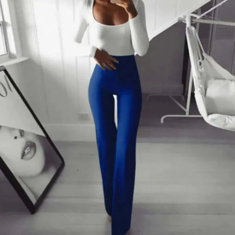 Valenzora | Women's flared trousers, black