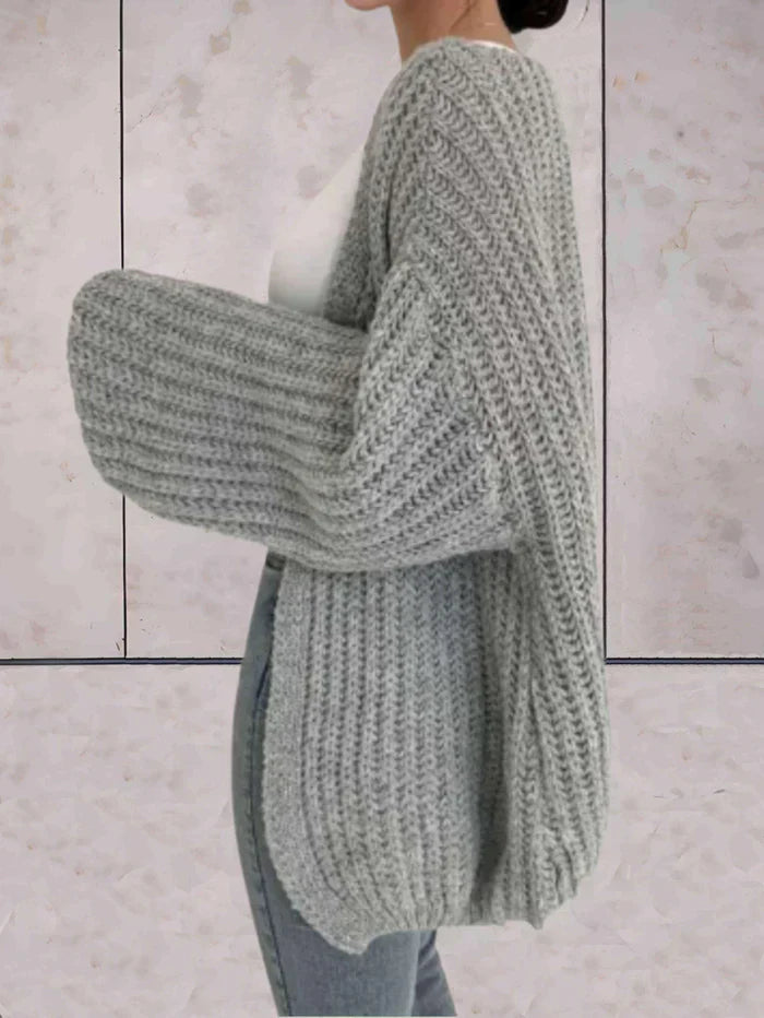 Valenzora | Offener grob gestrickter Cardigan für Damen