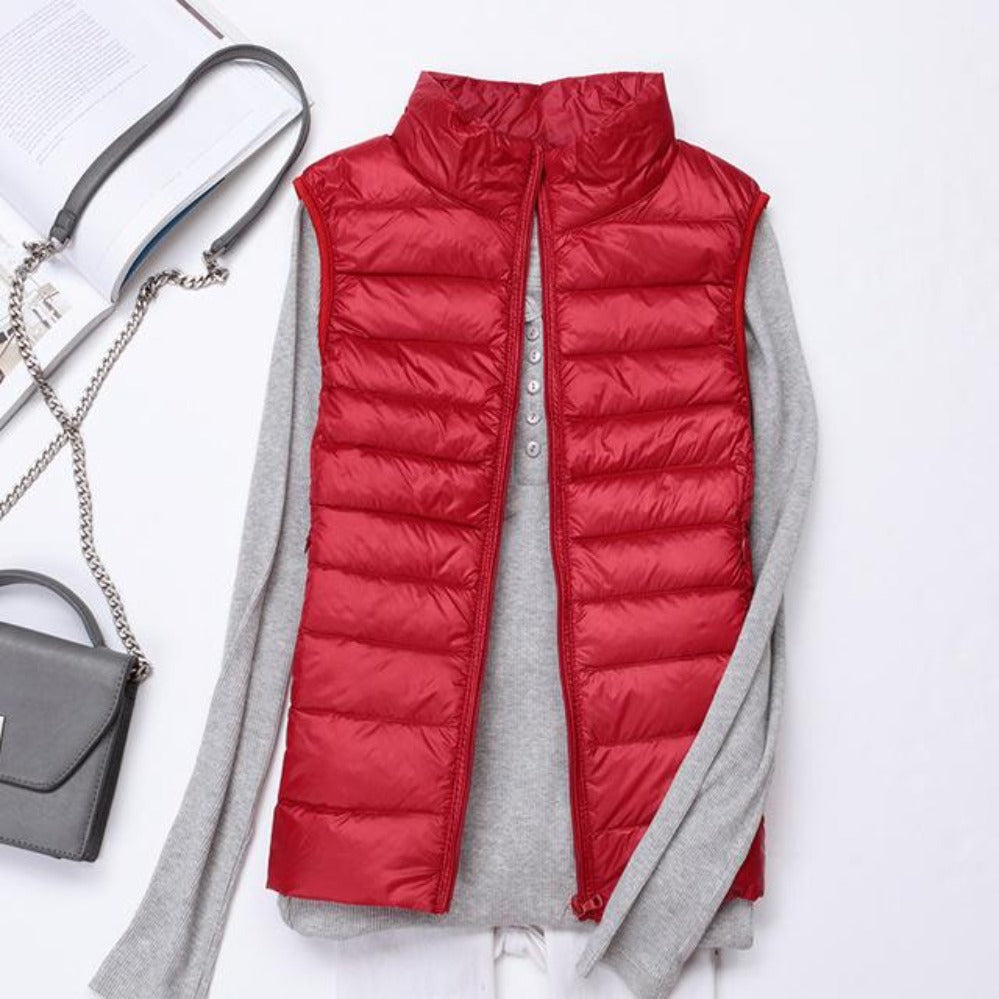 Valenzora | Sleeveless Ultralight Down Warm Coat