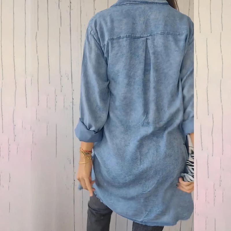 Valenzora | Oversized denim shirt