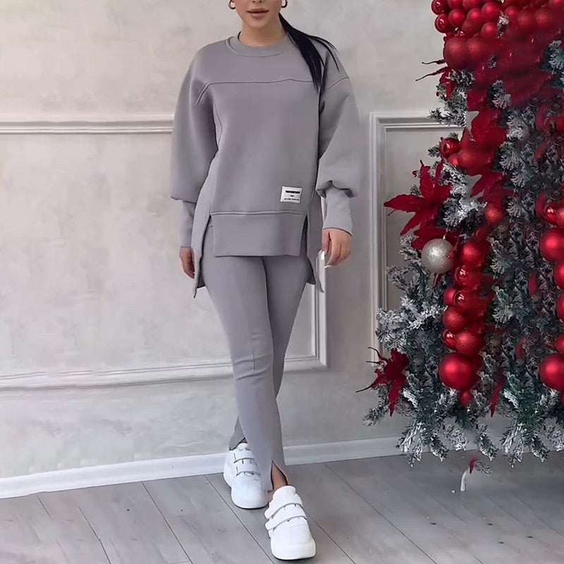 Valenzora | Lässiges Damen-Sweatshirt- und Leggings-Set